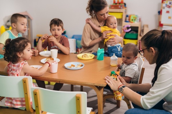 kinderopvang lunch personeel