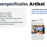 aanleveren artikel
